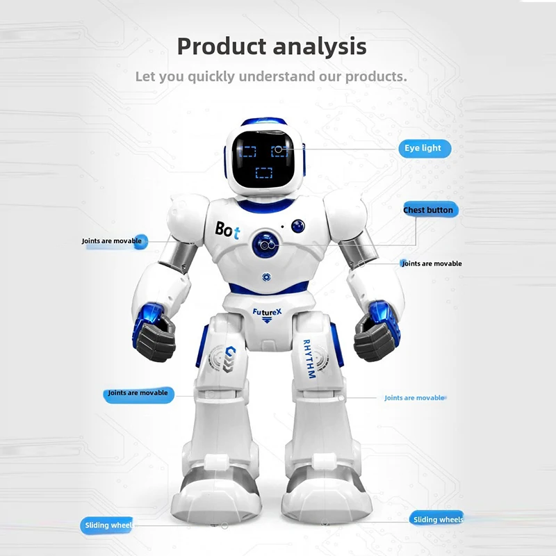 AI Intelligent remote control robot voice dialogue programming high-tech electric dance children's toy early childhood education