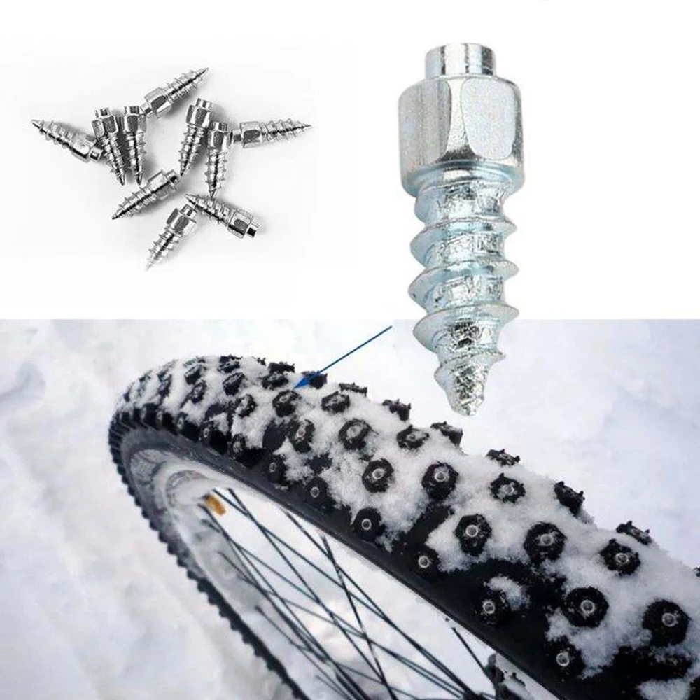 100pcs/200pcs Wheel Lugs Bicycle Winter Anti-slip Wear-resistant