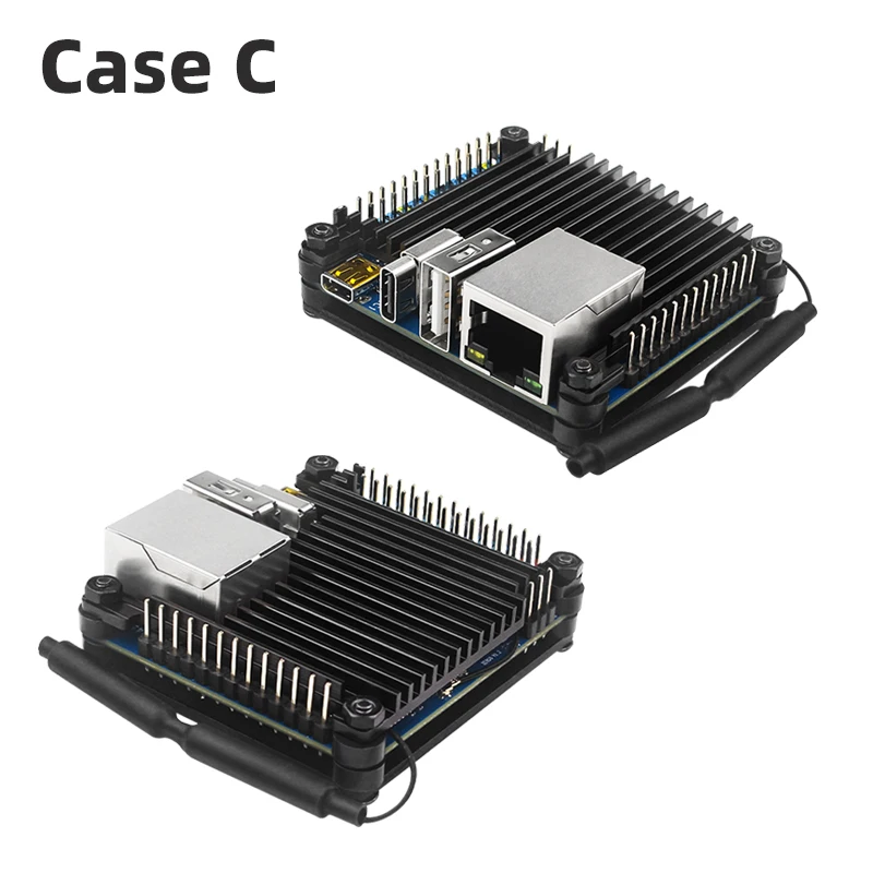 Dissipador de Calor do fã da Caixa Acrílica pi Alaranjado Zero Allwinner H618 Wifi5 Mais bt 50 gb Ram Opi Opcional - Imagem 4