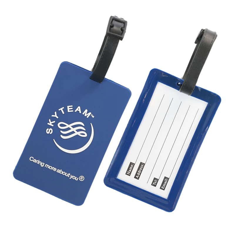 Skyteam Rubber Luggage Tag Blue Bag Tag Personality Special Pilot