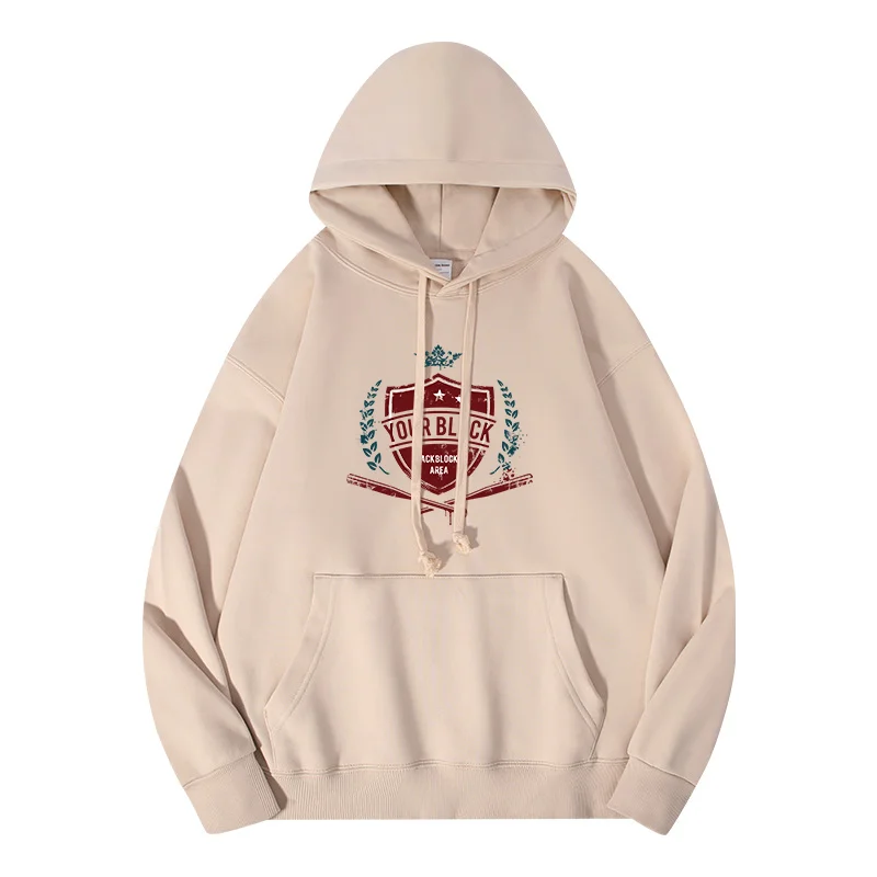 STSVZORR 2023 New Spring and Autumn Thin Retro Hooded Sweatshirt Women High Street Loose Jacket Top