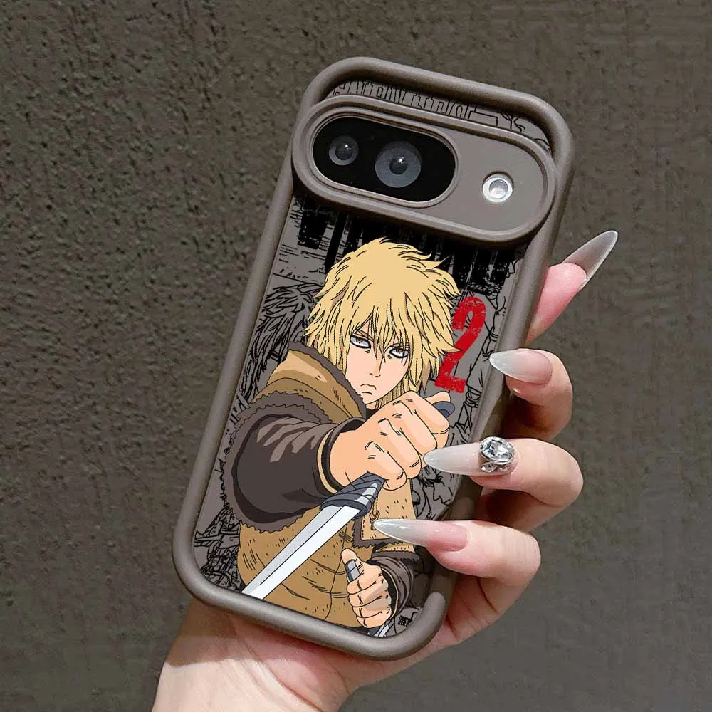 VINLAND SAGA Anime Eye Ladder Lanyard Soft TPU Silicone Phone Case