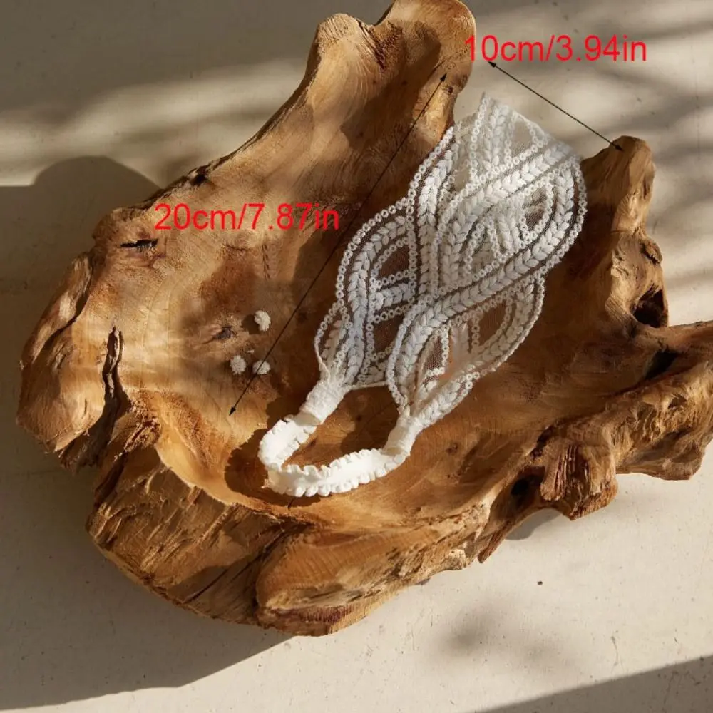 Sweet Wave Lace Baby Headband Flower Embroidered Infant Hairband Korean Style Hair Accessories Elastic Hair Hoop Princess Girls