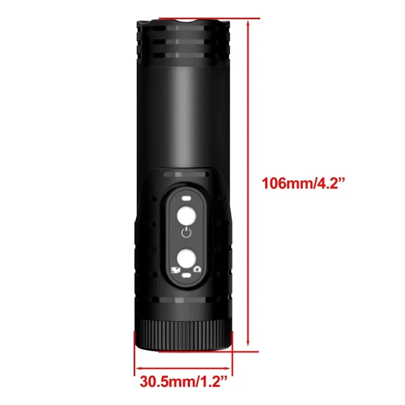 4K 1080P Shotgun Camera Outdoor Hunting Camera Anti Shake Sport DV WiFi Motorcycle Bike Helmet Camera Action Cam with Flashlight 5