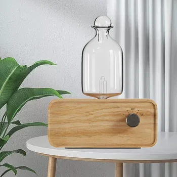 Aromatherapy Diffuser Professional Wood and Glass Essential Oil Diffuser Nebulizer Nebulizing 2600mAh Scent Machine Waterless 1