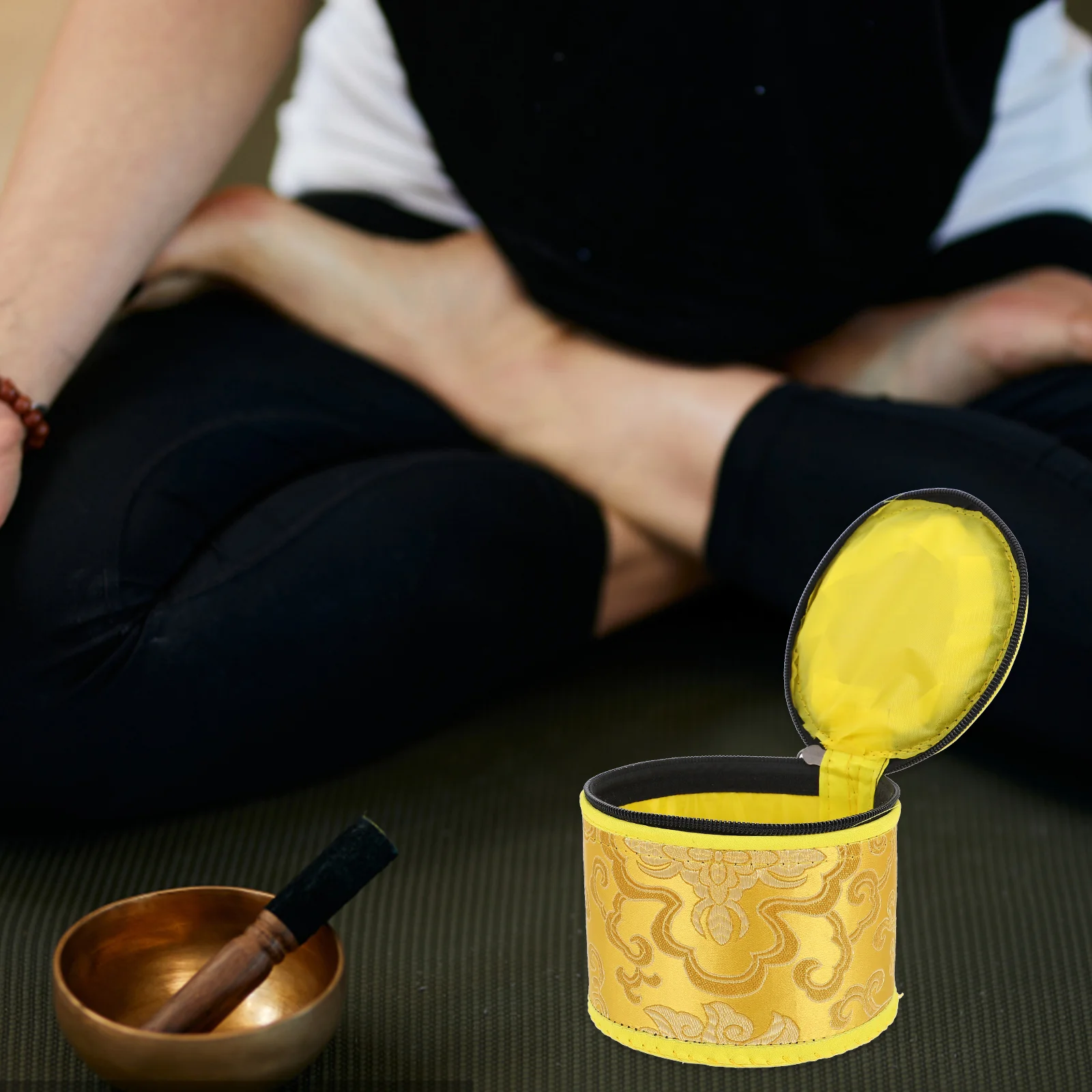 

Gift Wrap Bags Singing Bowl Ethnic Bag Tibetan Singing Bowl Storage Bag Cotton Sound Bowl Case Nepal Bowl Holder Buddha