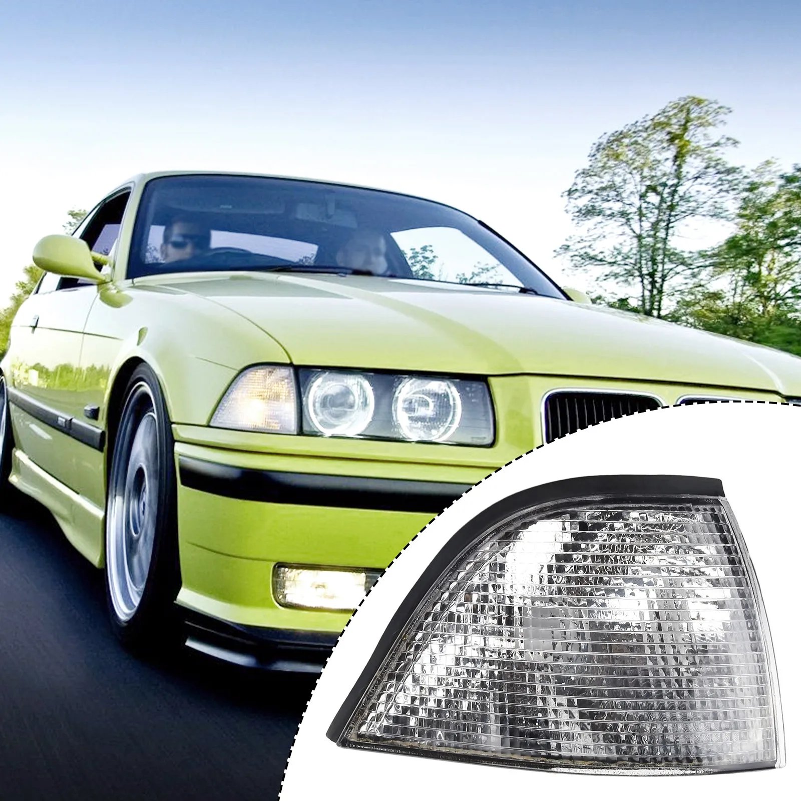 

Car Signal Lights For BMW E36 3-Series 2-Door 1992-1998 Clear Lights Front Corner Lights Side Light Turn Signal Lamp