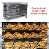 Professional Rotary Gas Chicken Grill Rotisserie Machine High Capacity Chicken Rotisserie Oven Commercial Arabic Chicken Roaster 4