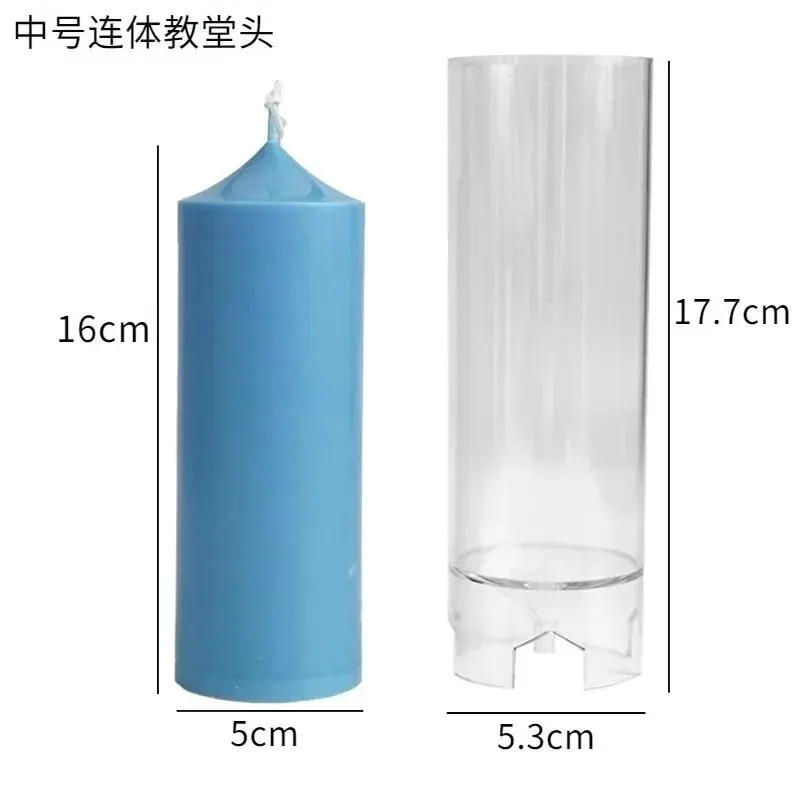Vintage 3D Cylinder Candle Mold Kit