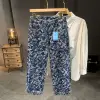 Popular Design Men's Y2k Jeans Mid Weight Graphic Printed Baggy Pants Male's Straight Trousers 3