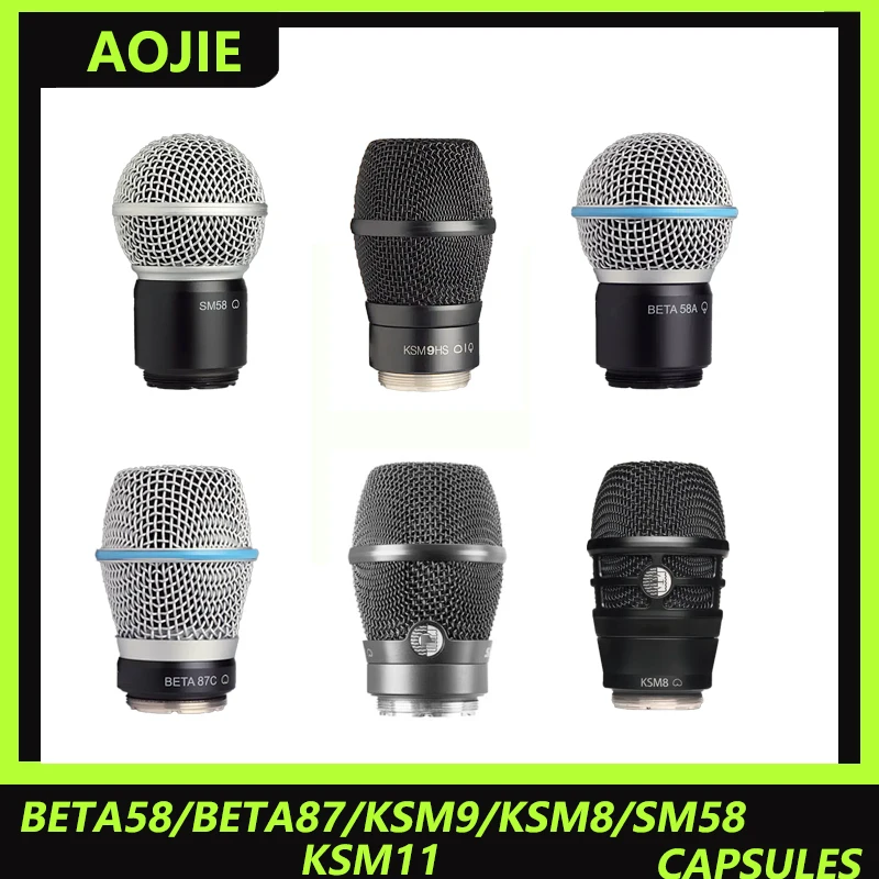 

Беспроводной микрофон AOJIE, емкостный динамический микрофонная капсула beta87ksm9hs sm58beta58ksm8, адаптированный для беспроводного микрофона Shure
