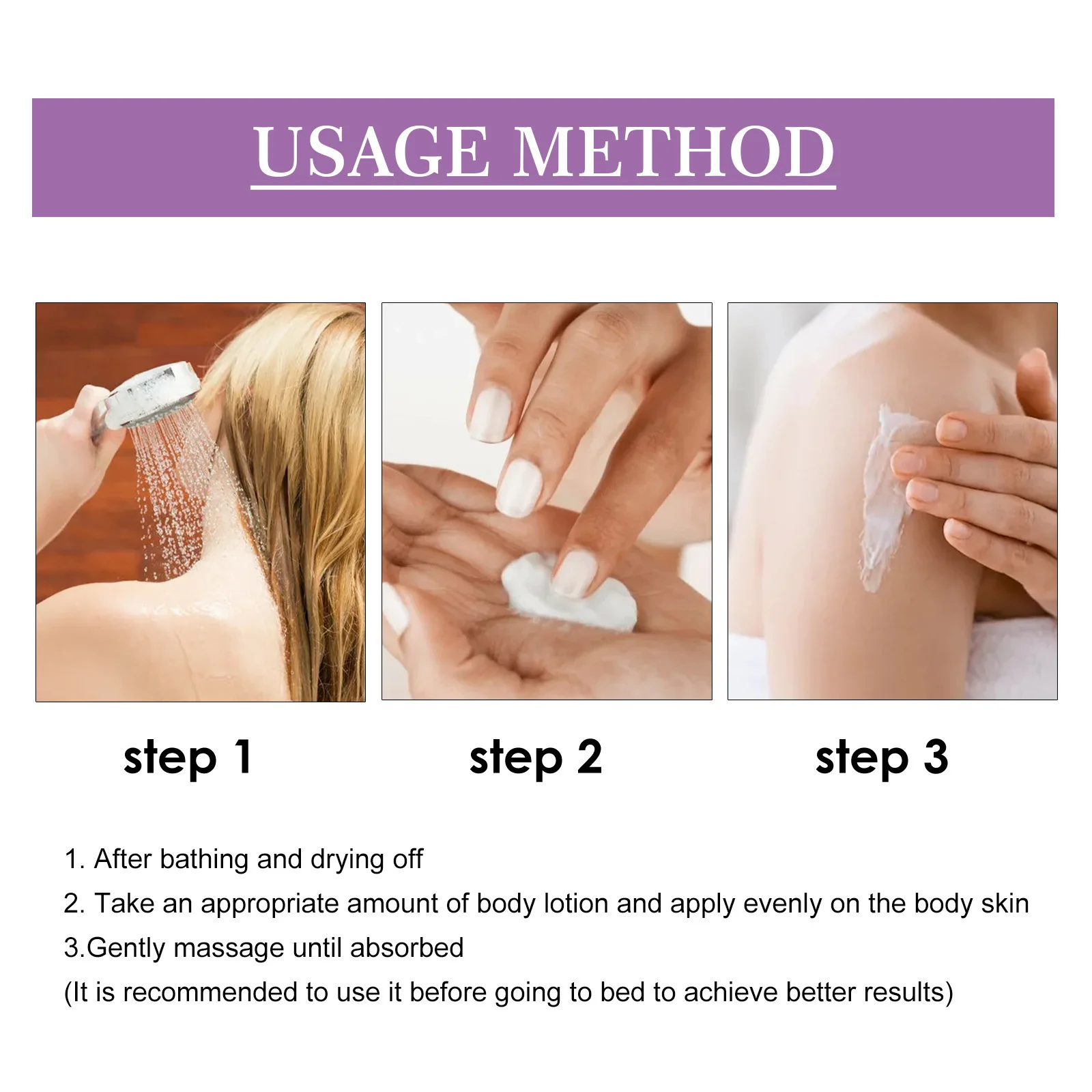 Sleep Aid Body Lotion Deeply Moisturizing Improve Sleep Quality Softening Tender Lighten Skin Tone Maintain Whit-ening Body Care 6