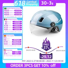 Rockbros bicicleta elétrica capacete das mulheres dos homens mtb estrada capacete com óculos de proteção do capacete segurança motercycle ciclismo capacete