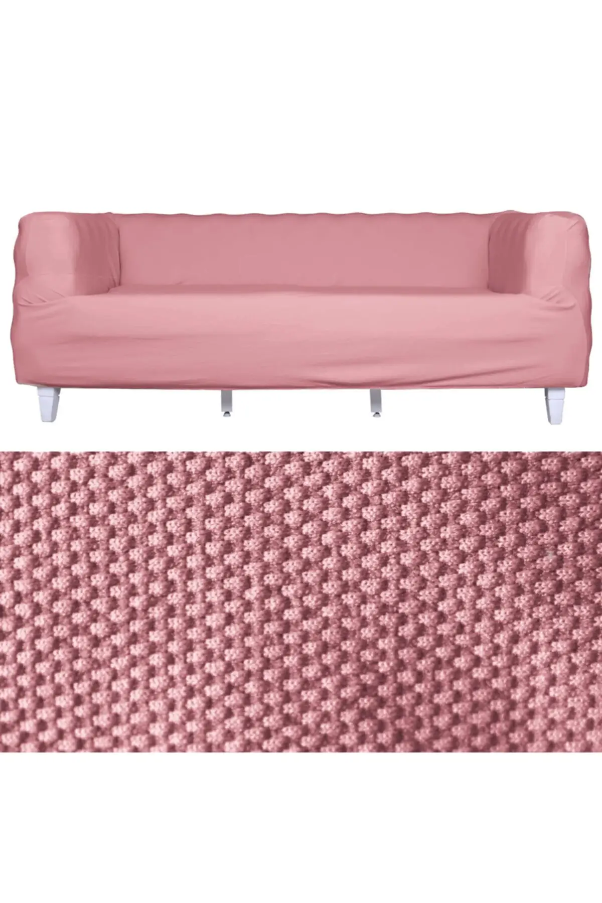 

Honey Honeycomb Fabric Lycra Flexible Loosable Tires 3 * seater Chester Seat Cover (single) Polyester 230x180 Pink