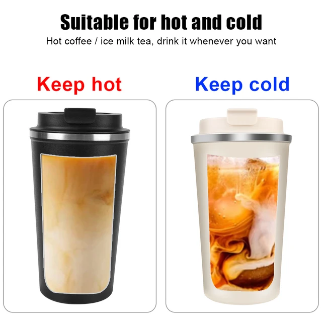 Thermo Cafe Car Thermos Mug for Tea Water Coffee Leak_Proof Travel Thermo Cup Coffee Mug 380/510ML Double Stainless Steel 5