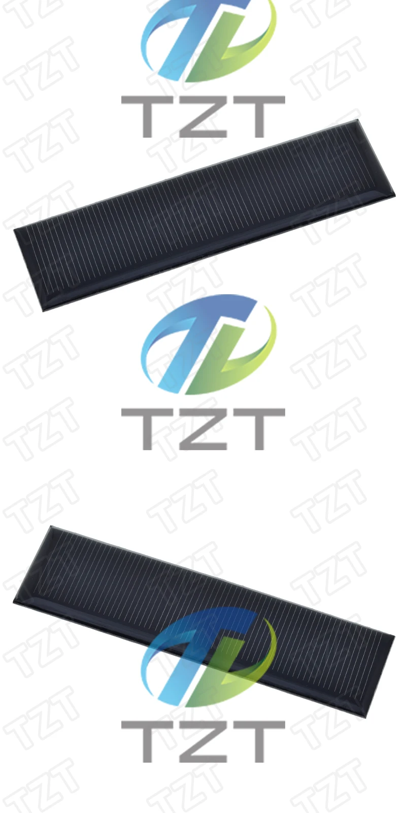 1/3PCS TZT Polykristallines Solarpanel 5,5V 60mA 0,33W Tragbare Mini-Solarzellen für DIY Solarladegerät Sun Power Modul 100*28mm – Detail 9