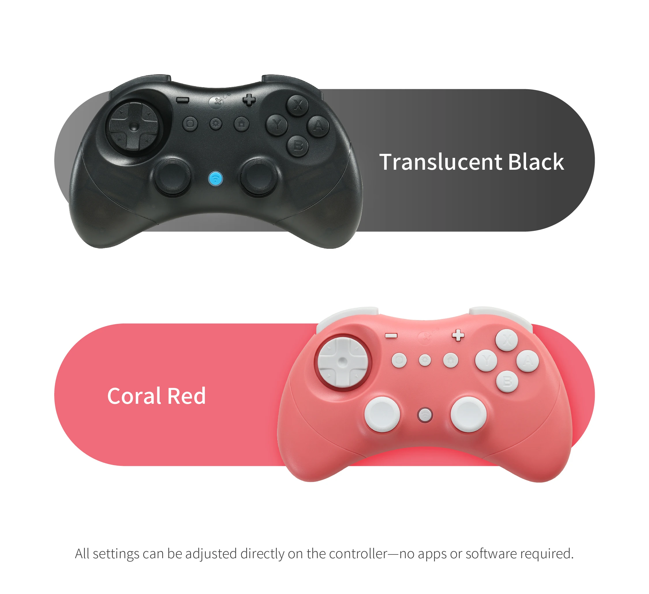 GuliKit Elves 2 Controller Hall Gaming-Controller für Switch, Windows, iOS & Android ROT / SCHWARZ Bluetooth-Gamepad – Detail 18