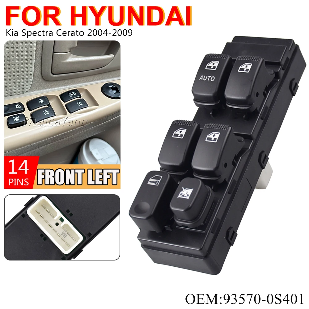 

Переключатель Стеклоподъемника для Kia Spectra Cerato 2004 2005 2006 2007 2008 93570-0S401 935700S401