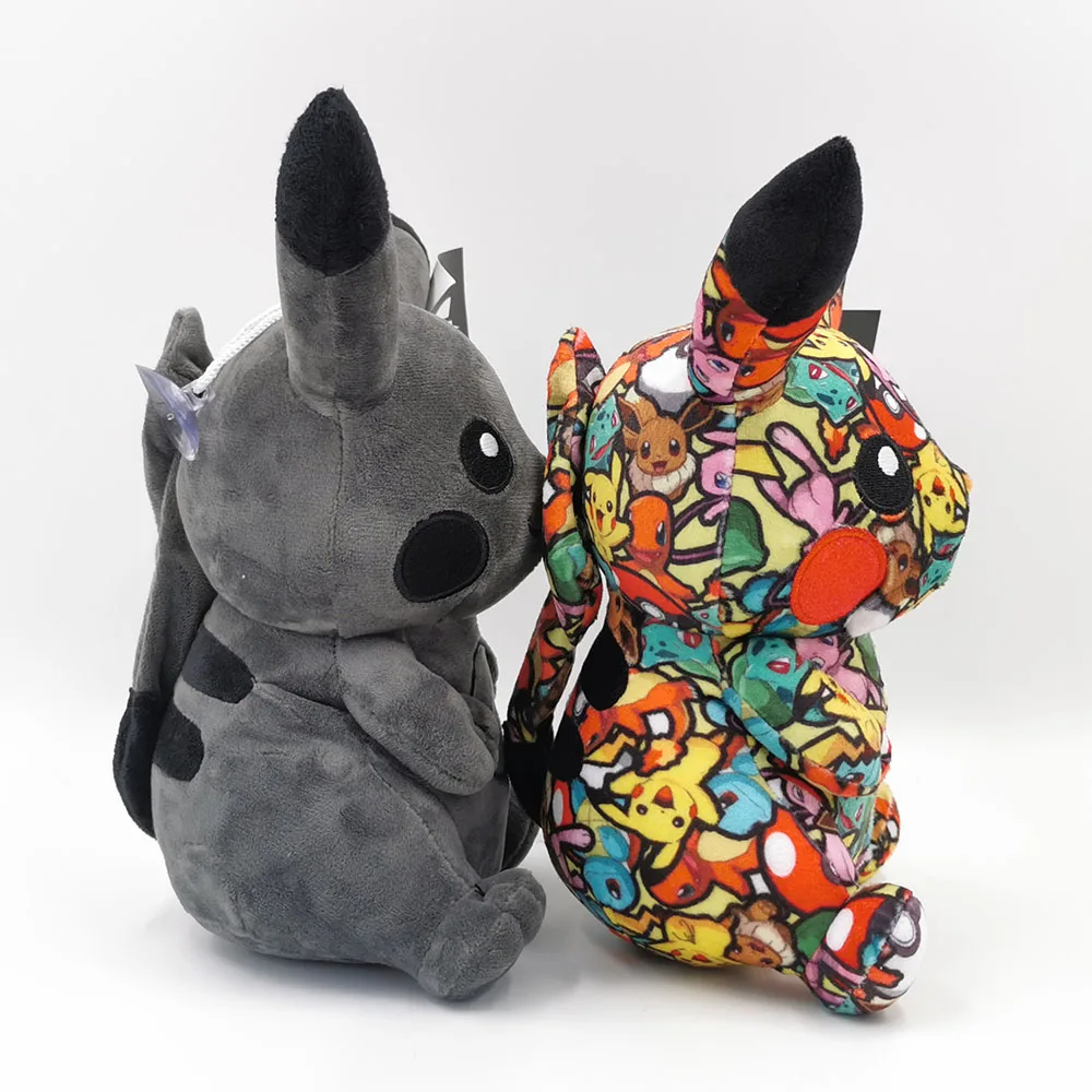 Color Pikachu Peluche Squirtle Bulbasaur Charmander Pokemon Black Pikachu Plush Toys Claw Machine Stuffed Doll Xmas Kid Gift
