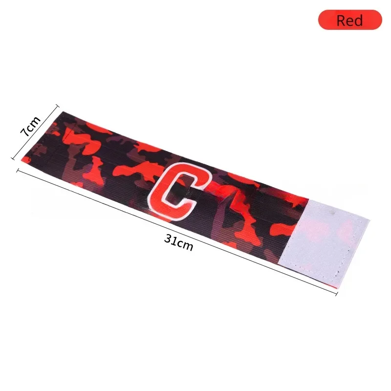 Adult Camouflage Captain Armband Football Match C-line Armband Wearing Wrapped Adjustable Soccer Games Player Tournament Band