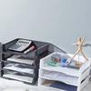 Stackable Letter Tray Space Saving File Document Tray Vertical Horizontal File Tray Basic Rectangular Desk Organizers 896C 2