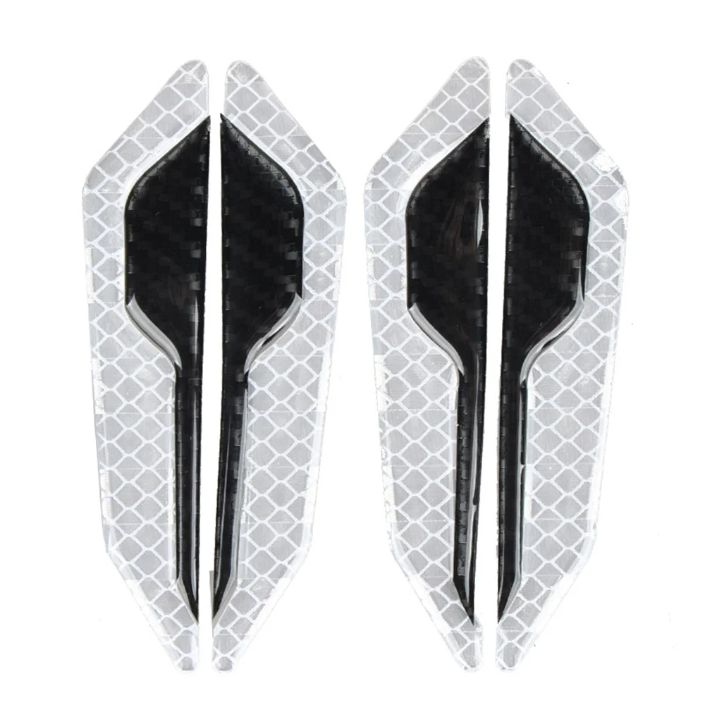 Car Door Anti-collision Strip Body Anti-scratch Strip Reflective Warning Sticker Carbon Fiber Universal Decorative Sticker car stickers car door anti collision strip