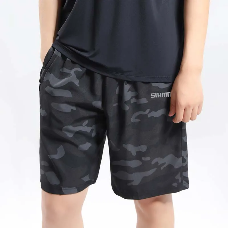 Summer Men's Outdoor Sports, Running, Quick Drying Shorts, Cycling, Fitness, Casual Five Quarter Pants, Fishing Pants