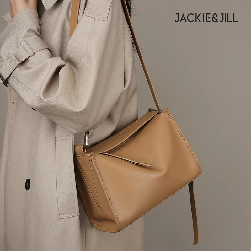 JackieJillCowhideMessengerBagWomensBagGenuineLeatherNiche