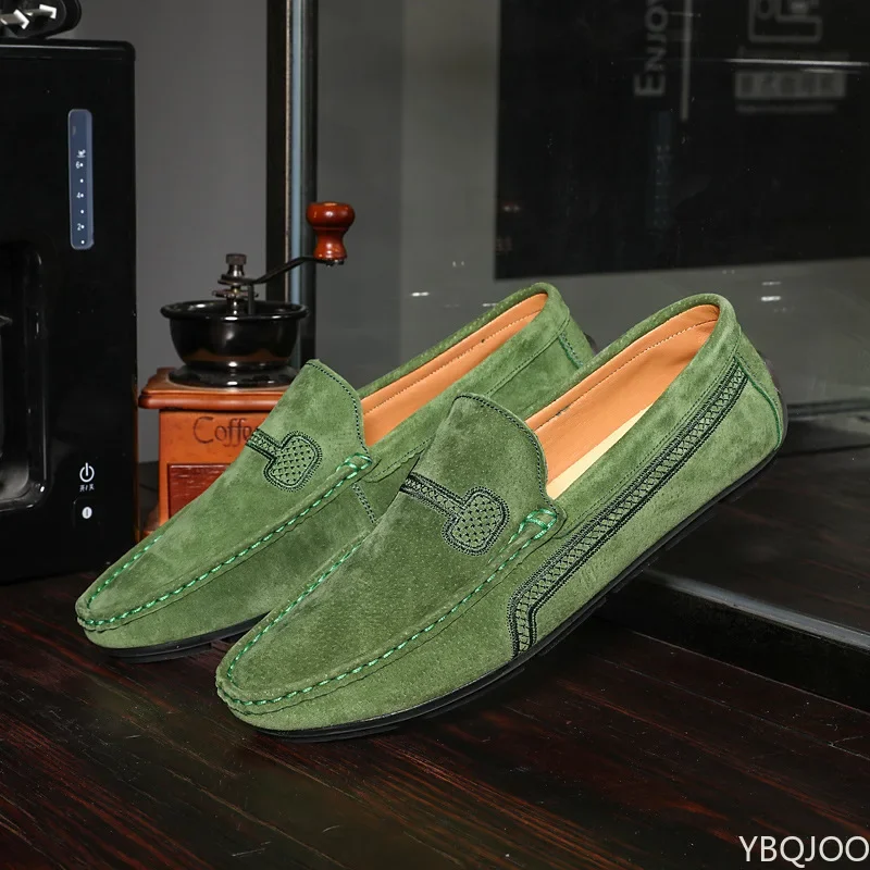 Vérbeli bőrből mens loafers zapatos Delaware Hombre Formaszerű dresses férfiak cipők Termelőüzem Utcai Zsozsó Narancsszínű Mokaszin Surranó flats