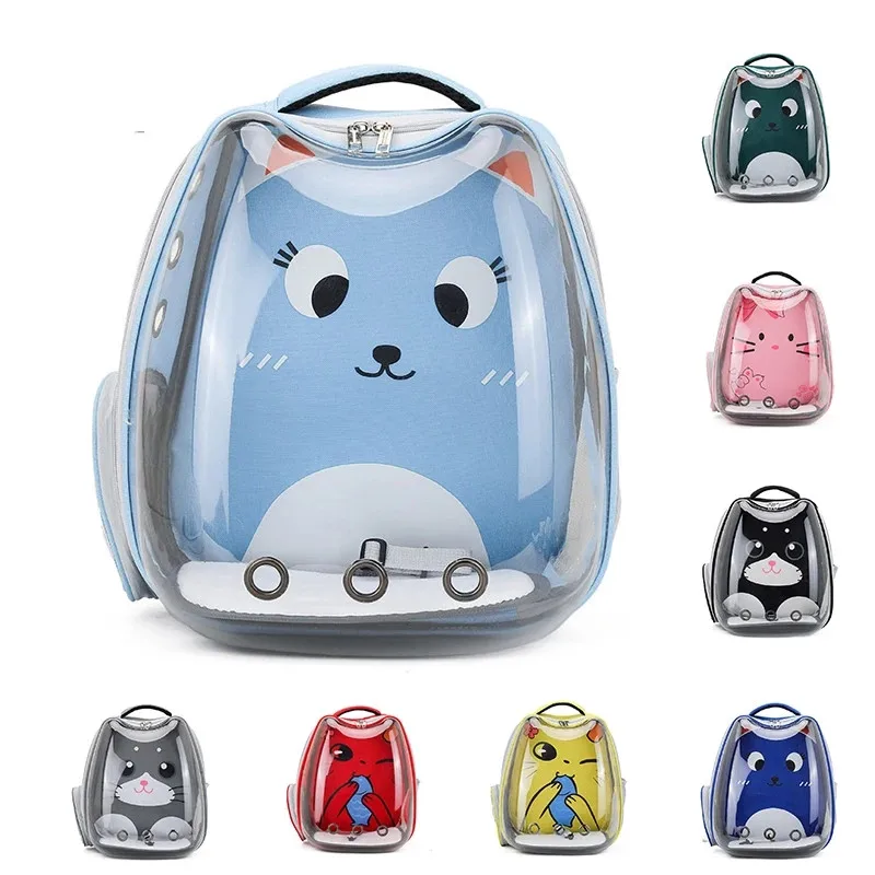 

Breathable Cat Carrier Bag Outdoor Travel Backpack for Cat Dog Transparent Space Capsule Cage Pet Backpack Portable Carrying Bag
