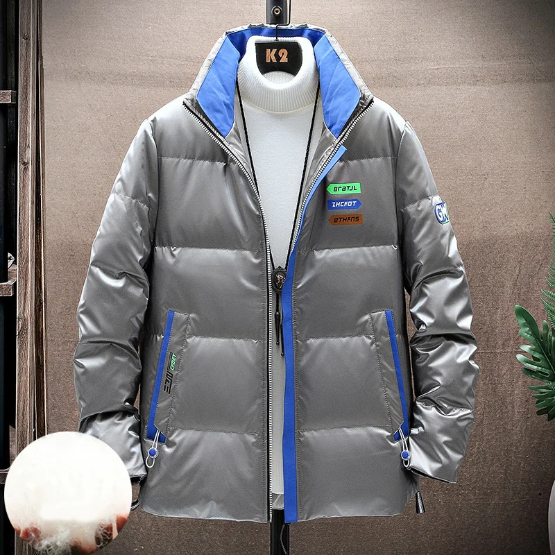 Рисунок 3 - Мужской кожаный пуховик с воротником-стойкой