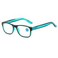 Anti Blue Light Reading Glasses Fashion Women Men Clear Sqaure Computer Presbyopic Eyeglasses Spring Legs Frame Eyewear 3