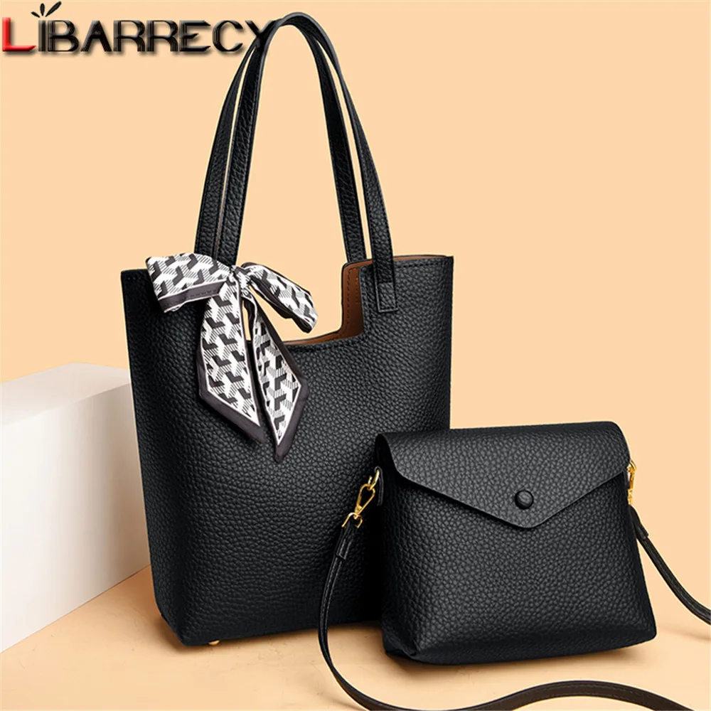 

Large Capacity Crossbody Bags for Women Solid Color Composite Bag Quality PU Single Shoulder Totes Fashion Handbags and Purses