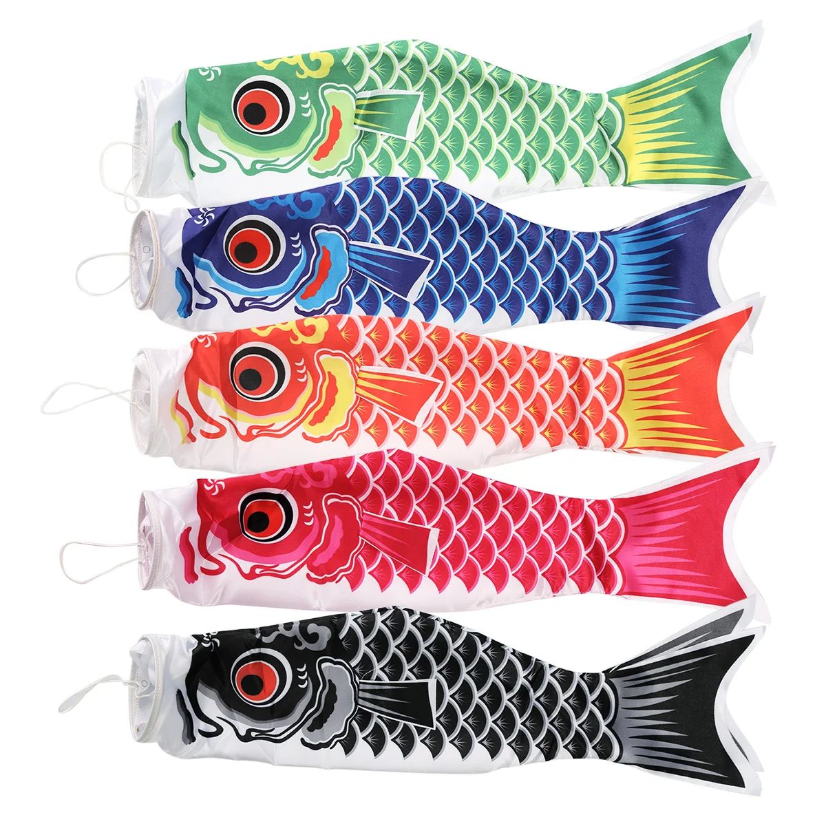 

70 Cm Dragon Boat Festival Gifts Tour Guide Flag See Carp Streamer Colorful Fish Japanese