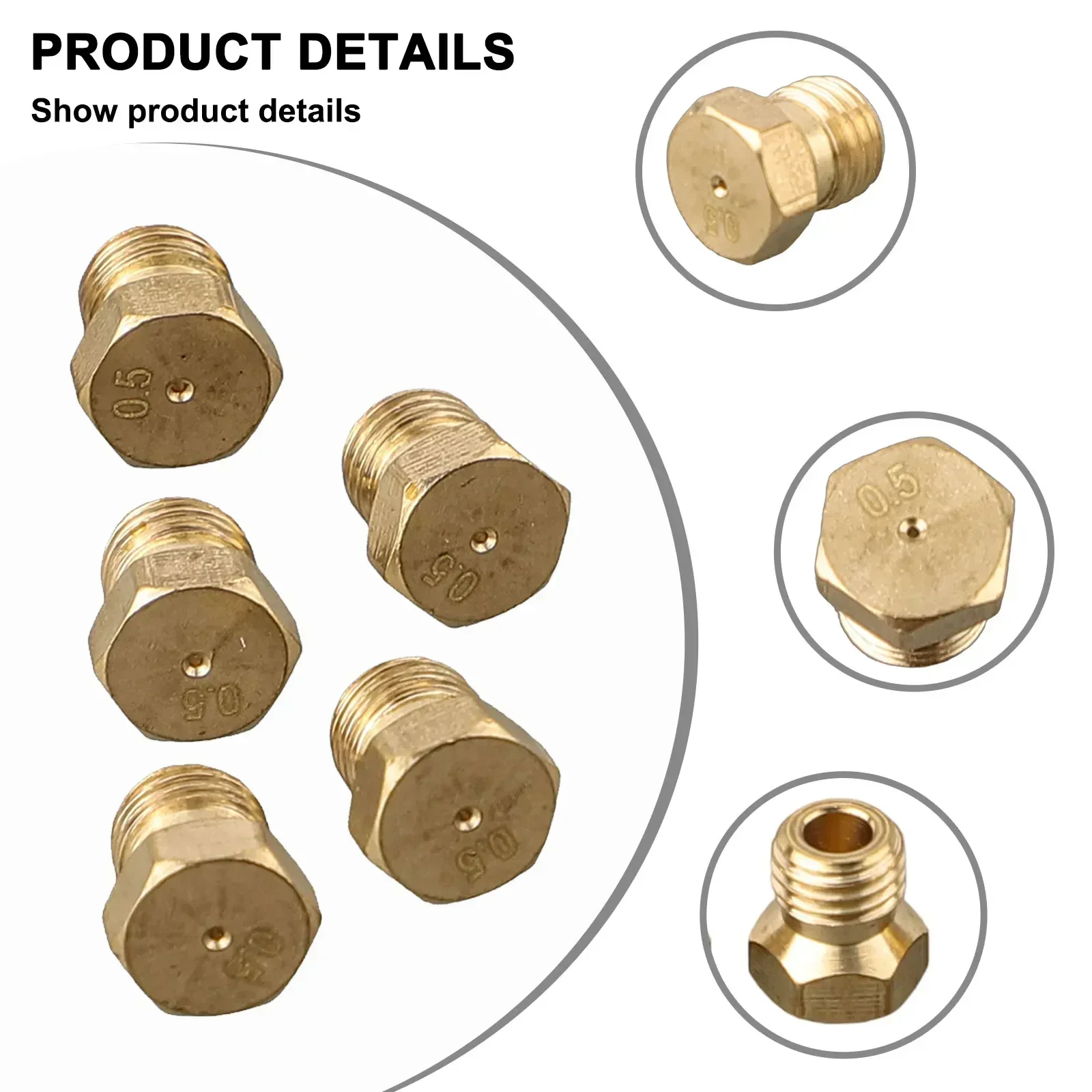 Nozzles 5pcs Burner Gas Hob For SABAF Burner Nozzles Propane Injector