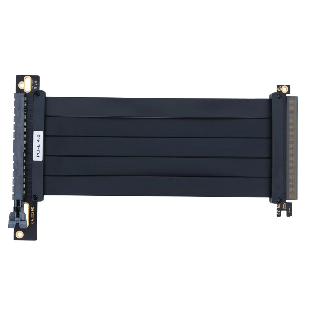 PCI-E 4.0 Riser Cable PCI Express Gen 4 GPU Extension Cord Extension Port 90 Degree Adapter Compatible with RTX4090 RTX4080