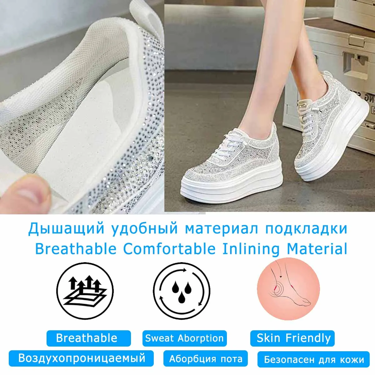 Fujin 9cm 에어 메쉬 마이크로 화이버 합성 가죽 여름 Chunky 스니커즈 통기성 플랫폼 웨지 여성 Vulcanize Hollow Shoes