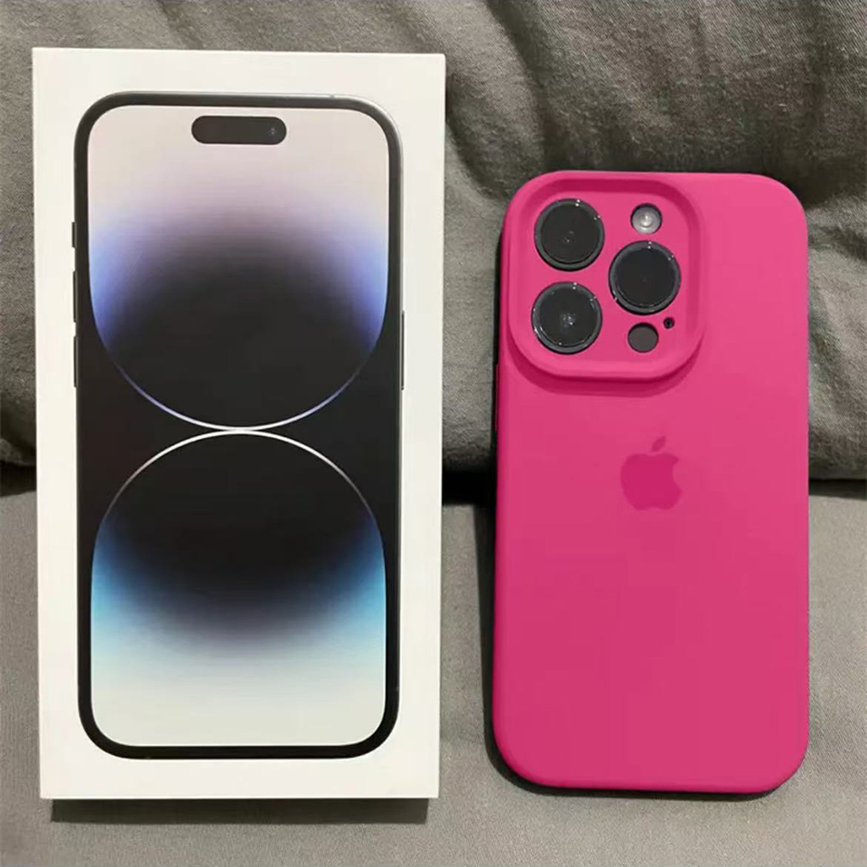 Original official Silicone Case for Apple iPhone 11 12 13 14 15 16 Pro Max Silicone Cases for iPhone 13 14 15 16 Pro Full Cover