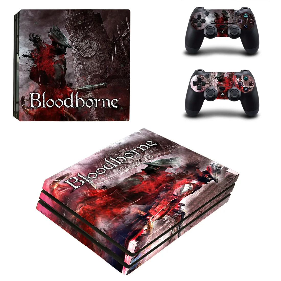 Bloodborne-calcomanías adhesivas de piel para PS4 PlayStation 4 Pro, vinilo  para consola y controlador _ - AliExpress Mobile