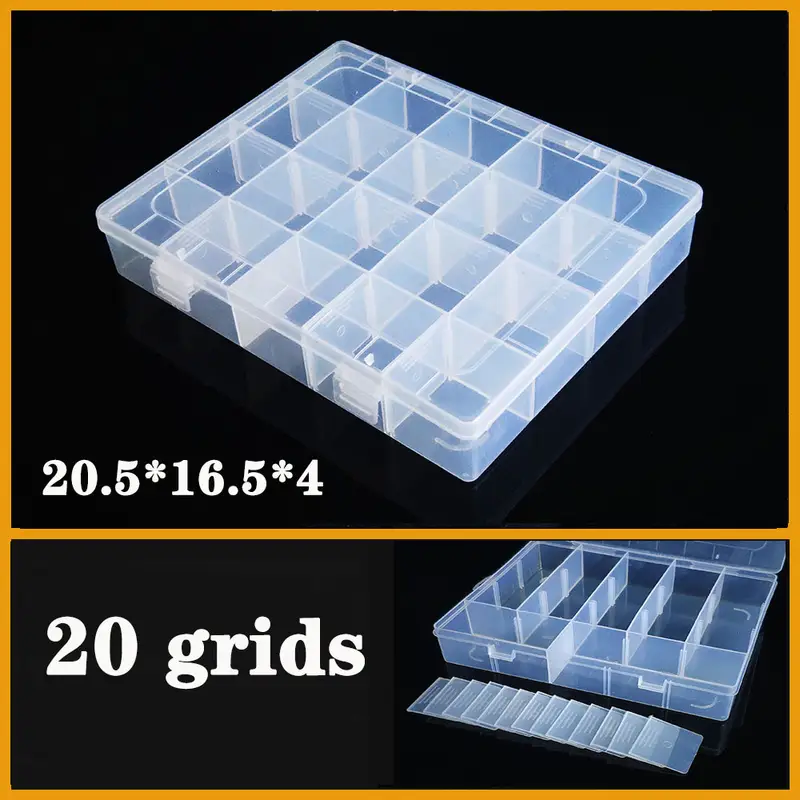 Transparent Plastic box Screw Compartment Box Jewelry Earring Display Case Container Clear Terminal Organizer Tool Storage boxes - Image 37