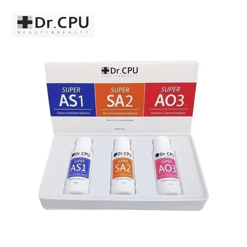 3PCS Bottle Hydra Dermabrasion AS1 SA2 AO3 Aqua Peeling Solution For Hydra Dermabrasion Beauty Machine face Skin Care Cleansing