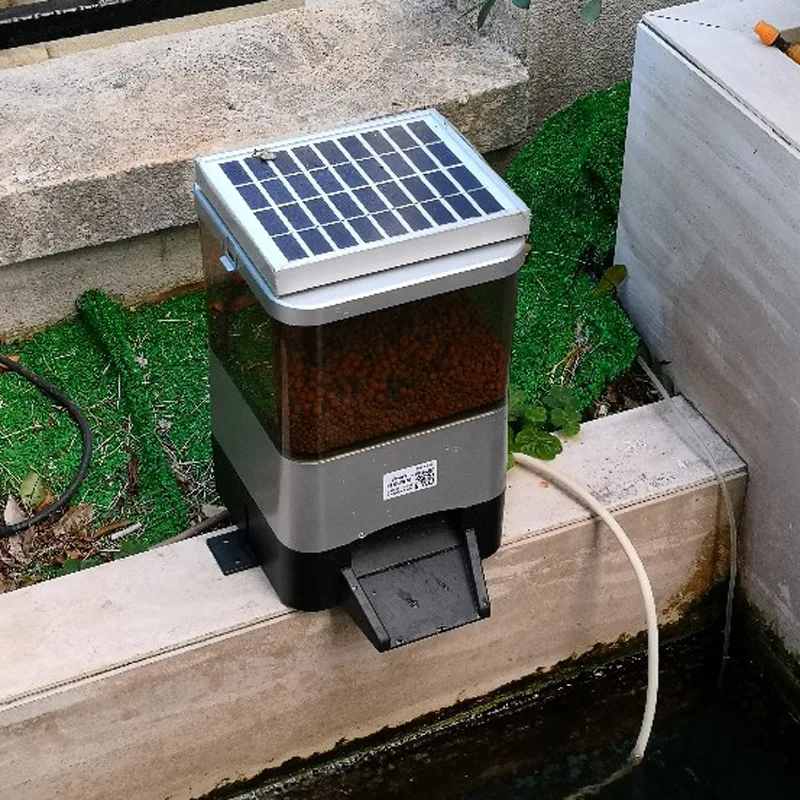 N Professional  Automatic Fish Feeder Solar Smart Outdoor Fish Pond Large Fish Tank Ground Tank Wifi Networking Remote Models