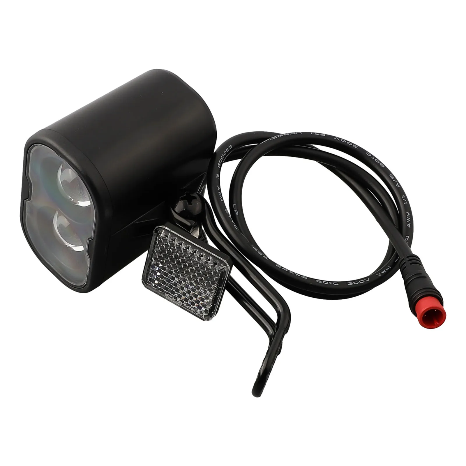 

12-48V Bicycle Lithium Battery Headlight 2pins Waterproof Plug Front Lamp Mountain Road Bike Accessories Cycling Parts