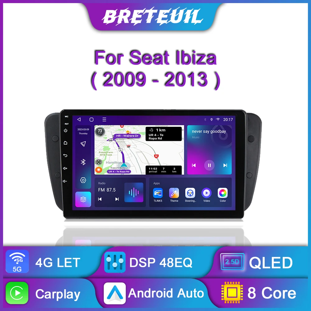 2 Din Android Auto Radio For Seat Ibiza 6j 2009 - 2013 2010 Carplay Car  Multimedia Gps 2din Autoradio - Car Multimedia Player - AliExpress