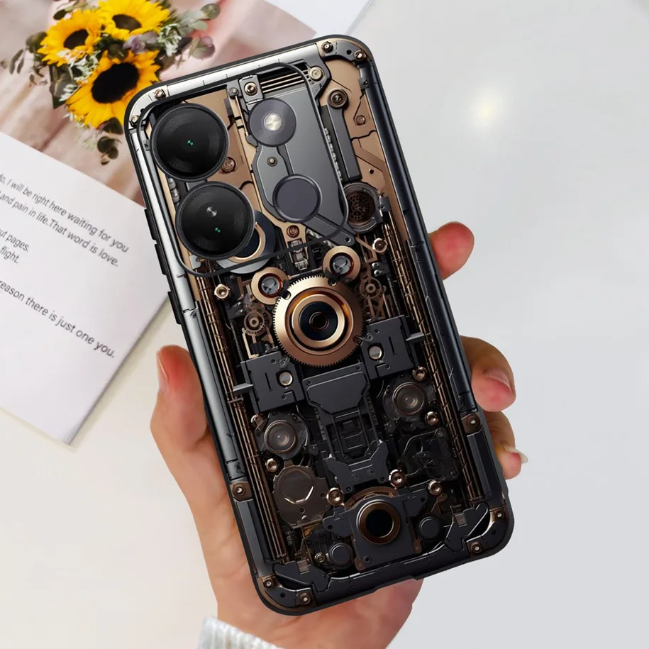 Luxury Marble Soft Silicone Back Cover Phone Case for Infinix Smart 7 Series
