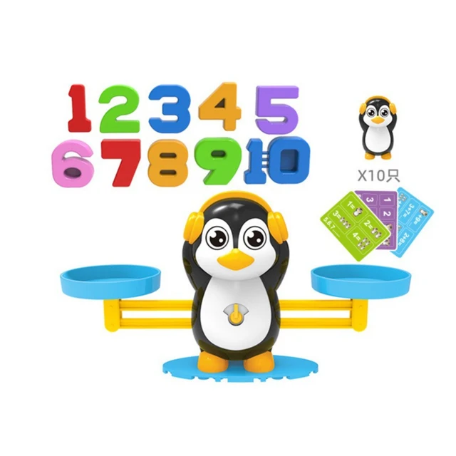 Mini inteligente sapo balança crianças montessori matemática brinquedo  número digital jogo de tabuleiro educacional aprendizagem brinquedos  material de ensino - AliExpress