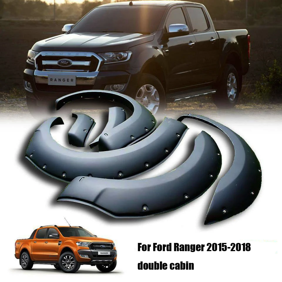 

2012-2020 Wheel Arch Mudguards Fender Flares For Ford Ranger 2020 PX XTL XL XLS T6 Wildtrak Double Cabin 3" 6" 9" Offroad ft