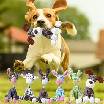 Donkey Plush Squeaky Dog Toy 1