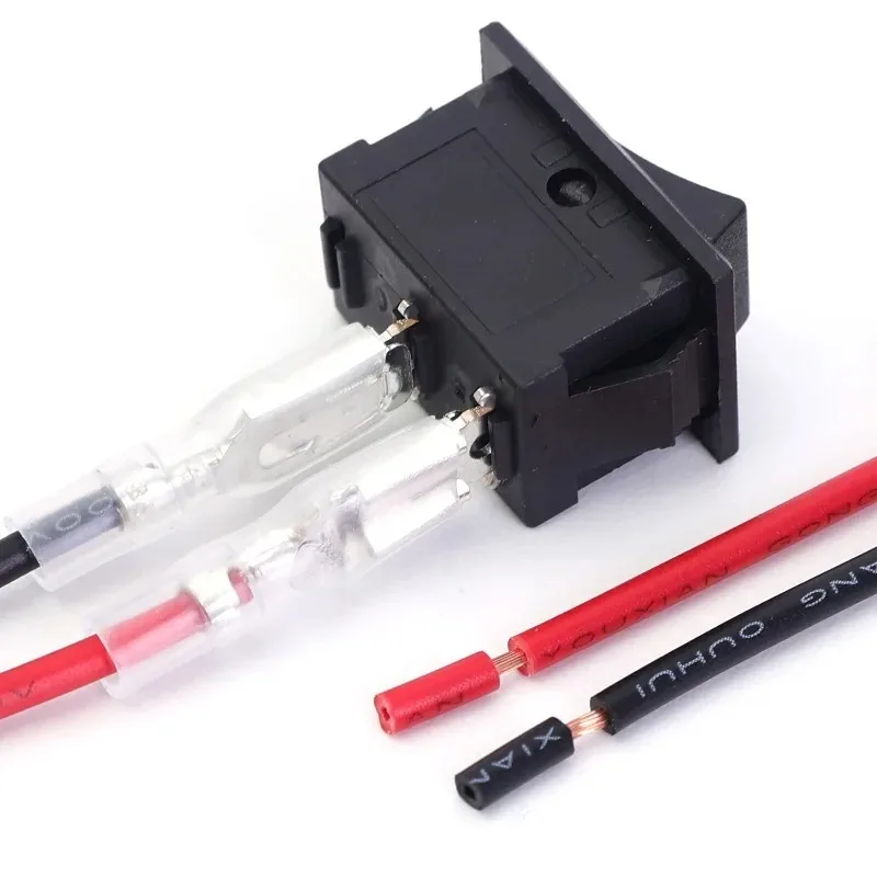 20MM Toggle Switch ON-OFF 2 Pin Rocker Switch with 16CM Pre-Wired Terminals 12V/24V Power Switch for Marine Boat Car Motorcycle