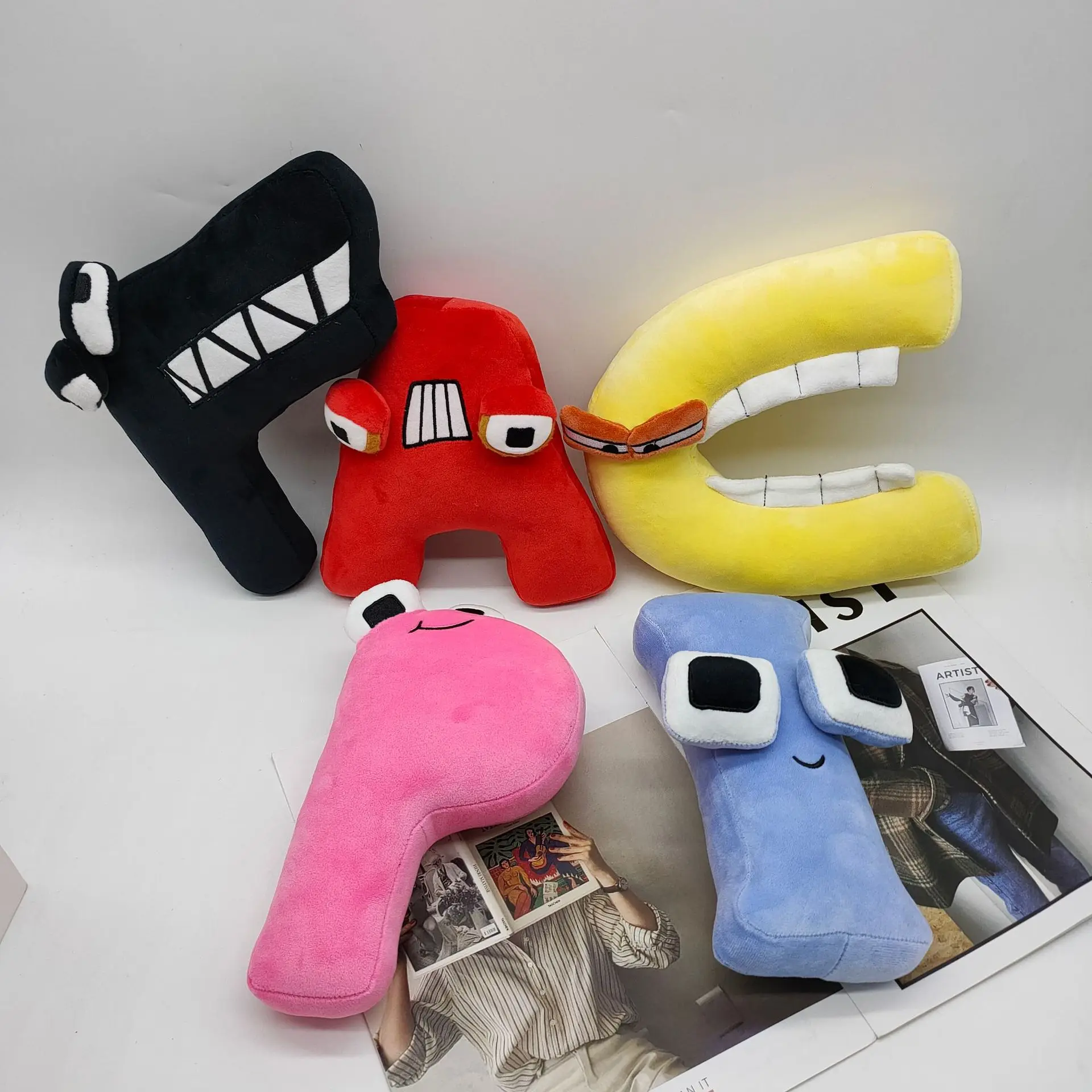 

Alphabet Lore Plush Toys Anime Doll Kawaii 26 English Letters Stuffed Toys Kids Enlightenment Montessori Plush Toy Doll Gifts